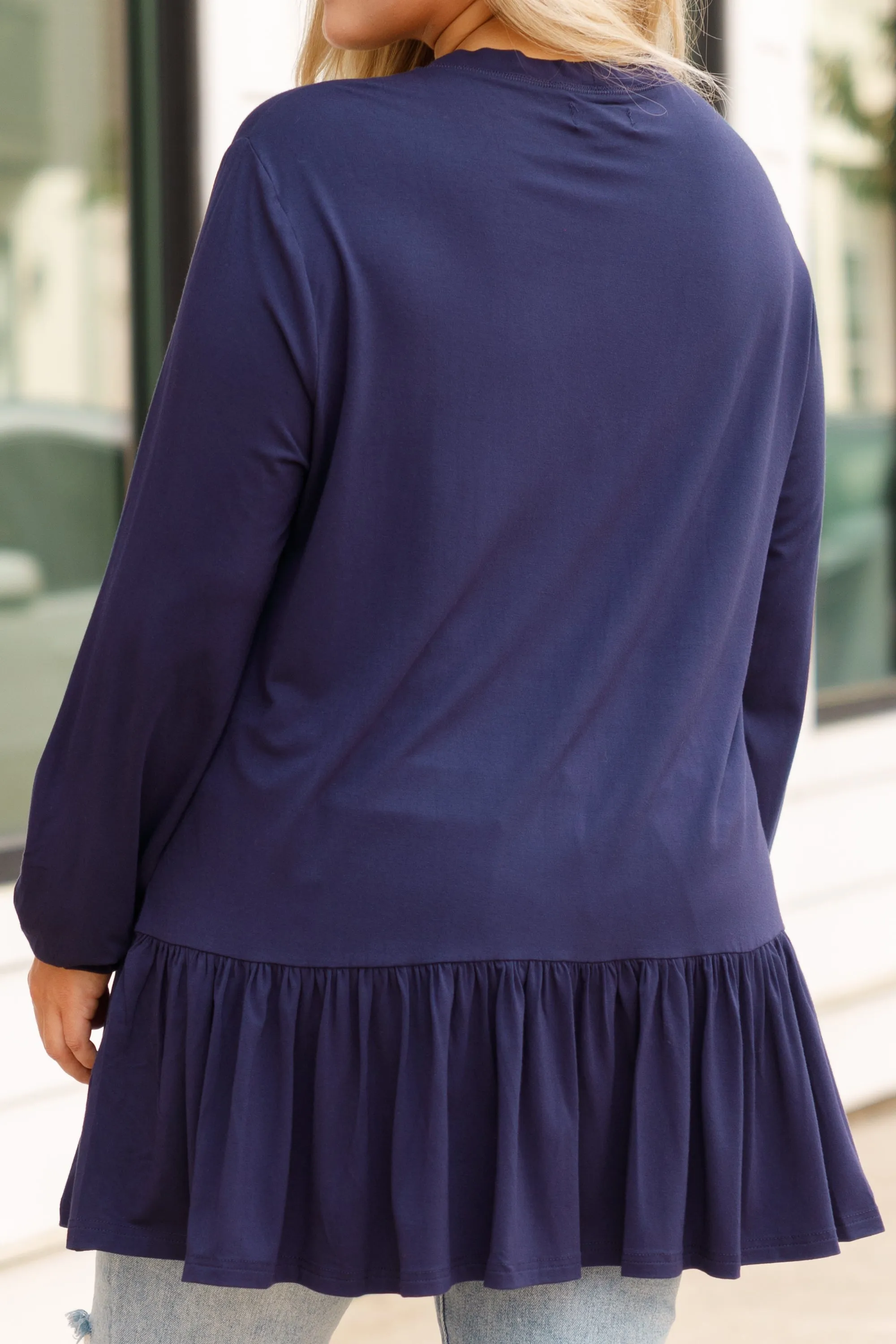 All The Emotions Tunic, Navy