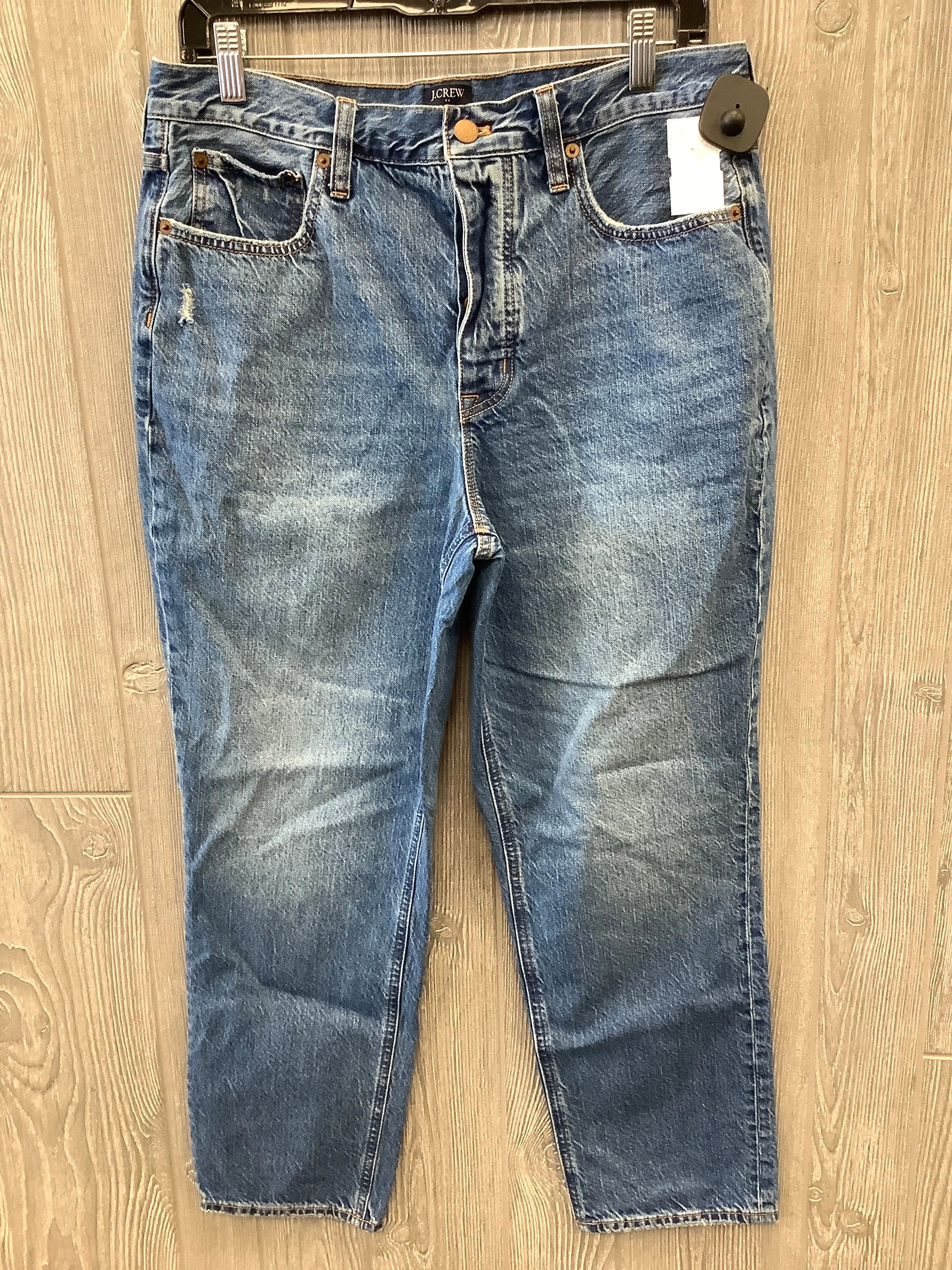 Blue Denim Jeans Straight J. Crew, Size 10