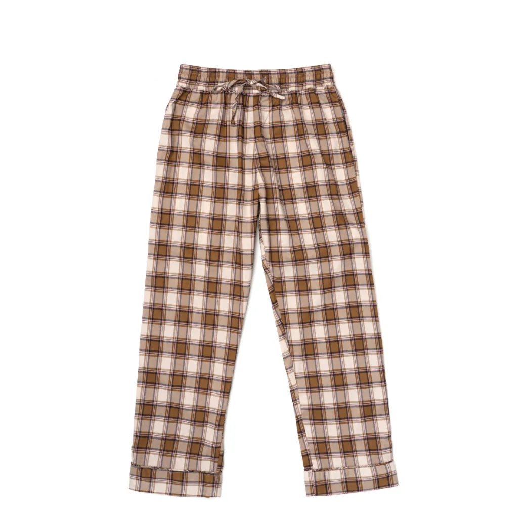 Everyday Pants - Brown Plaid