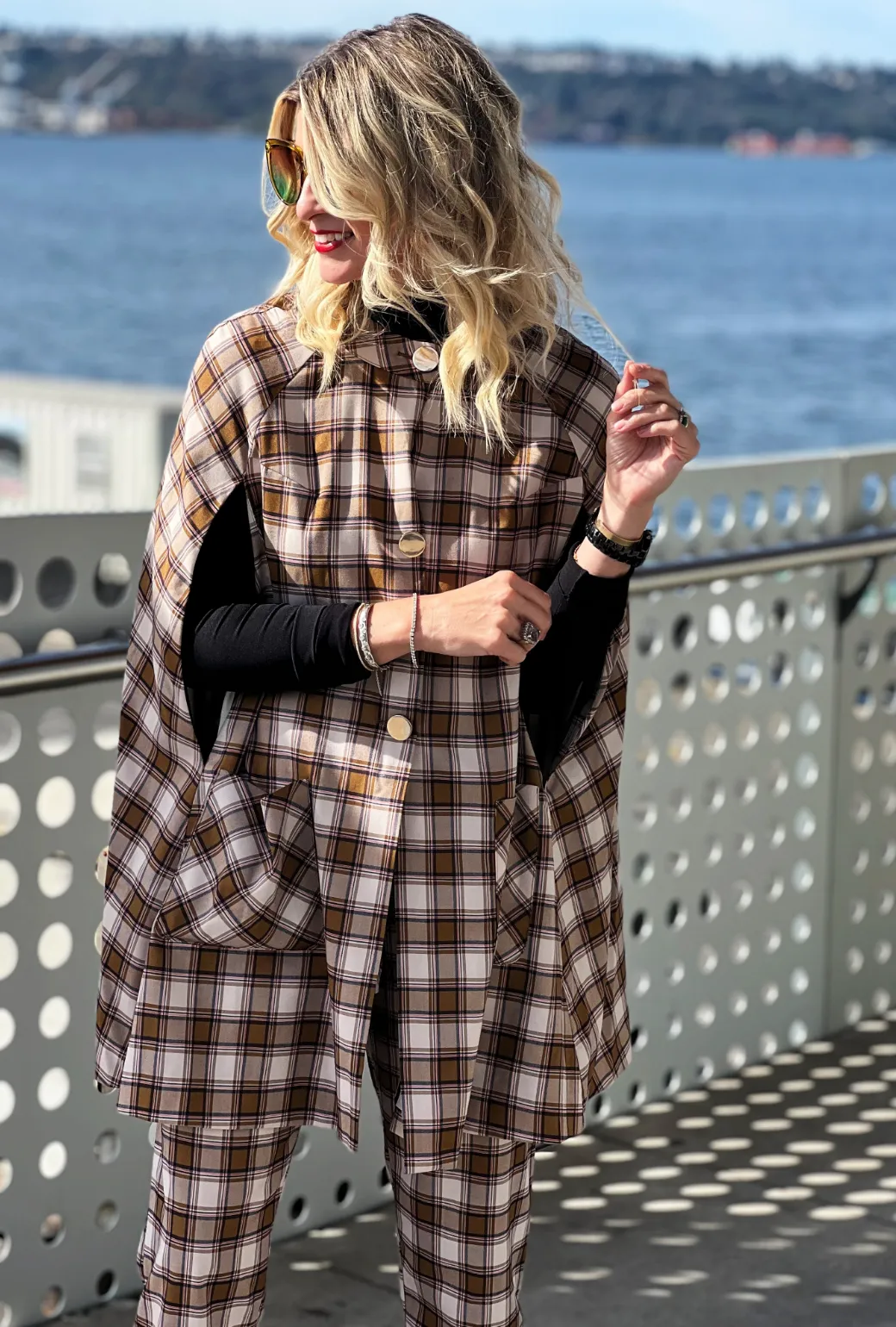 Everyday Pants - Brown Plaid