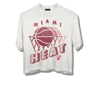 Junk Food Miami HEAT Women's Crop Tee