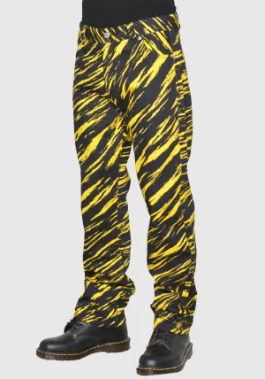 LU'U DAN MP026_DEN TIGER PRINT DENIM JEANS