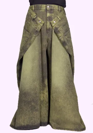 LU'U DAN MP047D WD MAXI x MAXI x MAXI JEANS WASHED GREEN (New Season FW24)