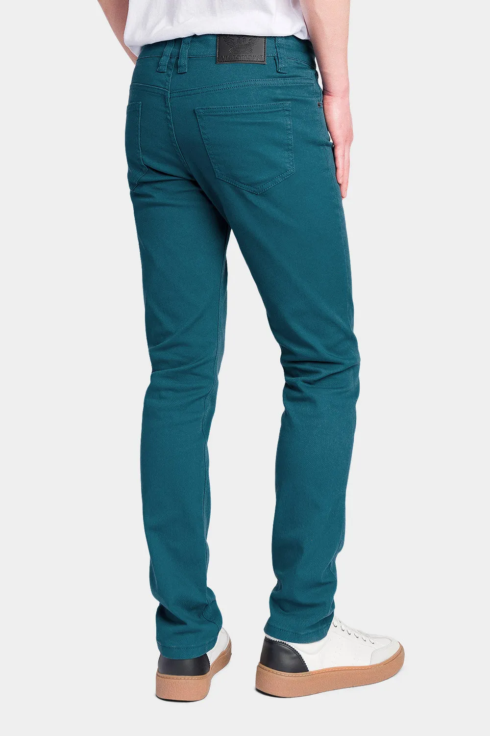 Men's Essential Skinny Fit Colored Jeans (Devil Blue)