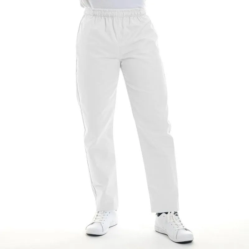 Mixed Kitchen Trousers White ECO/LYOCELL - MANELLI