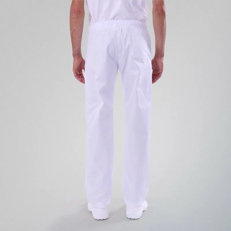 Mixed Kitchen Trousers White ECO/LYOCELL - MANELLI