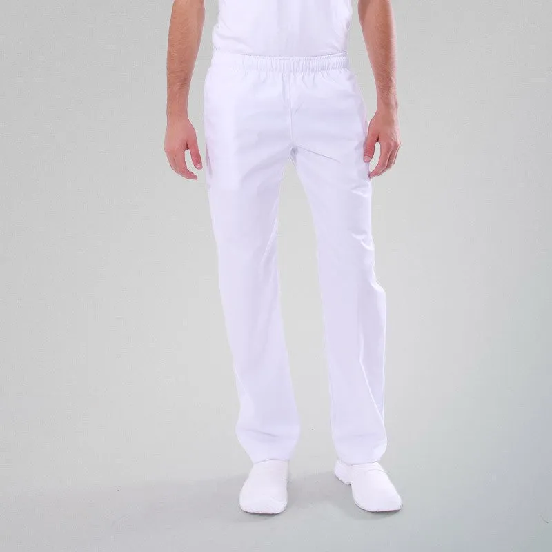 Mixed Kitchen Trousers White ECO/LYOCELL - MANELLI