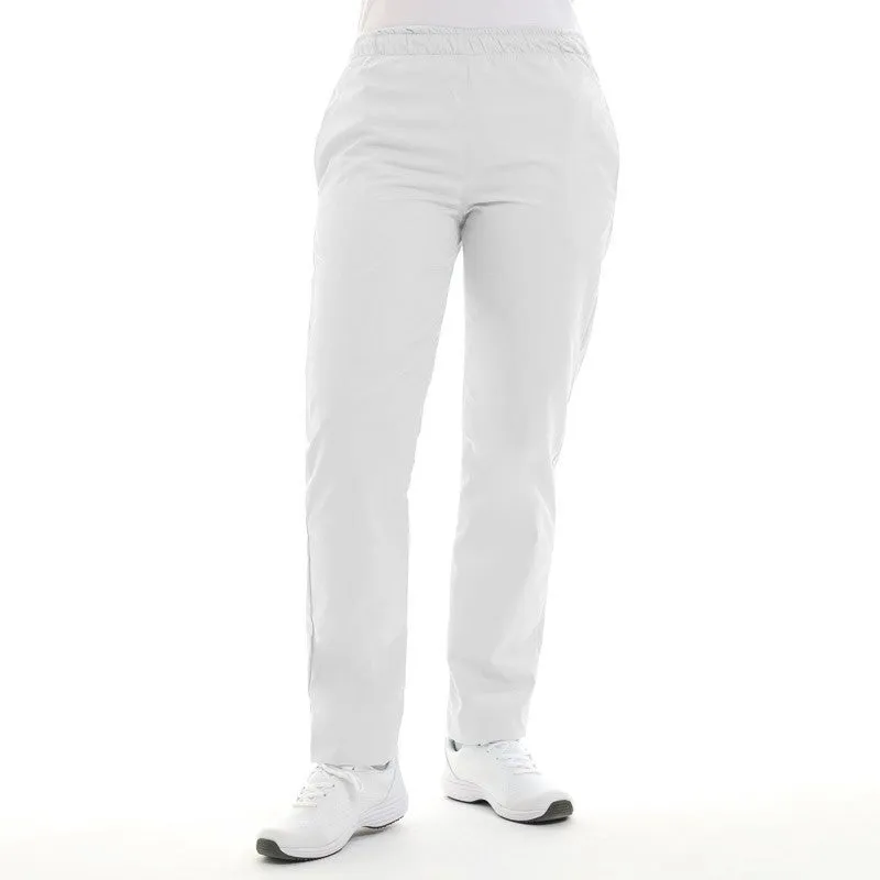 Mixed Kitchen Trousers White ECO/LYOCELL - MANELLI