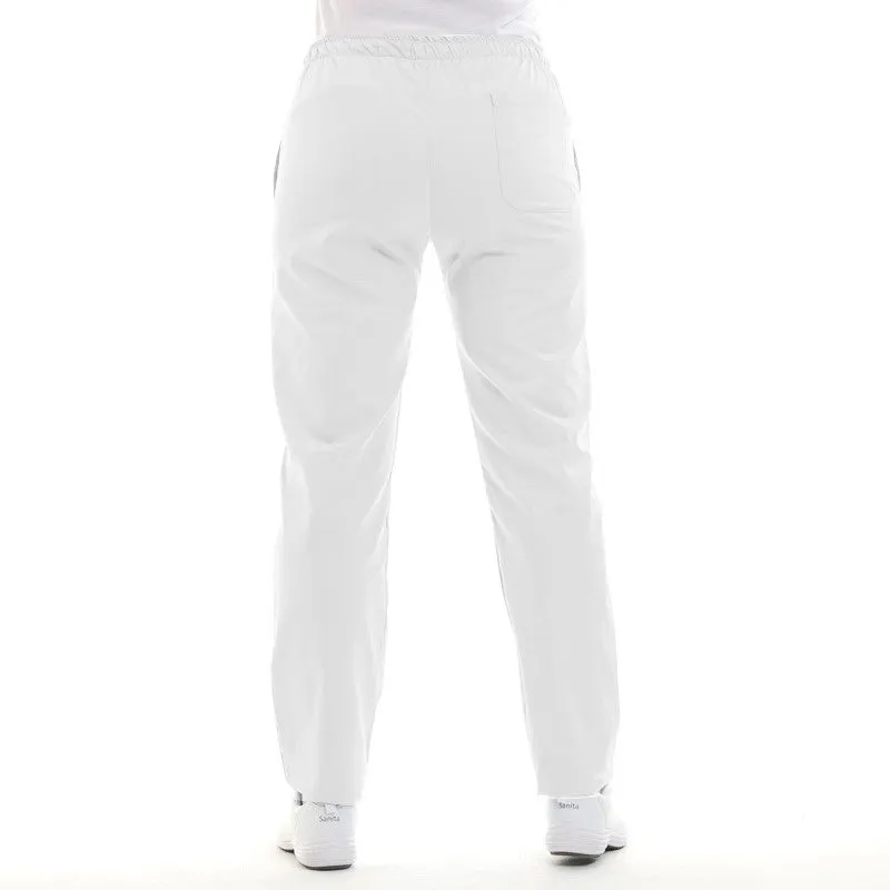 Mixed Kitchen Trousers White ECO/LYOCELL - MANELLI