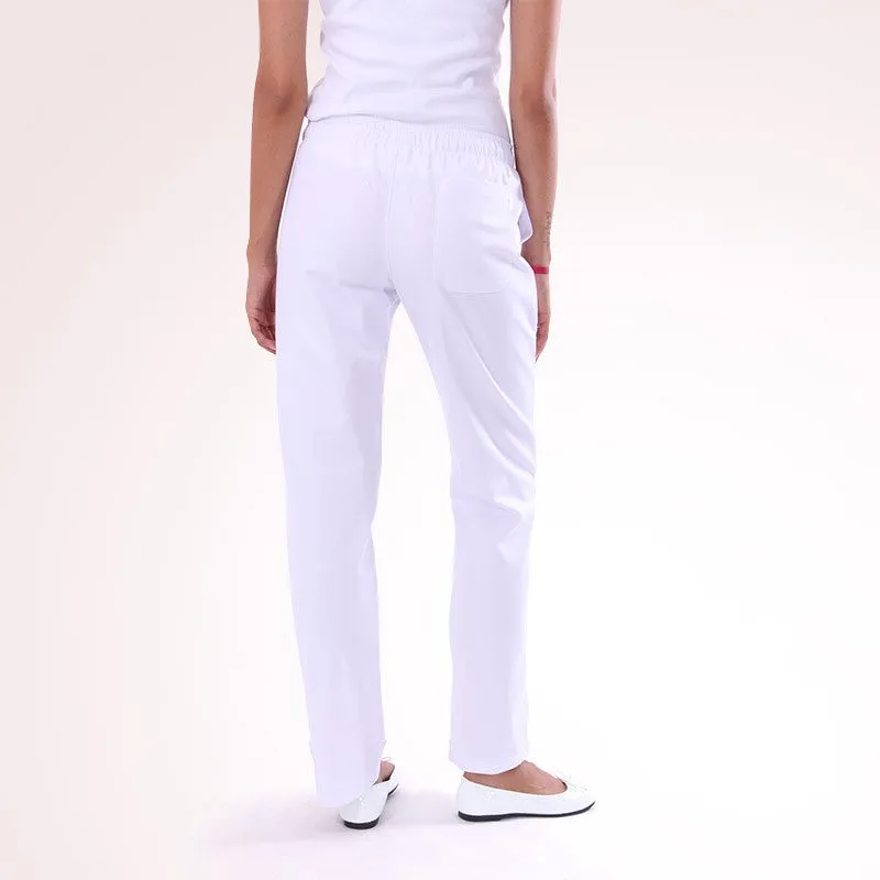 Mixed Kitchen Trousers White ECO/LYOCELL - MANELLI