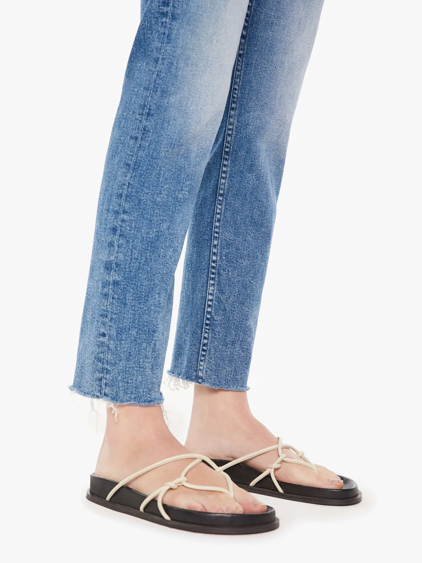 Mother Denim Tomcat Ankle Fray Jeans - On The Road Style