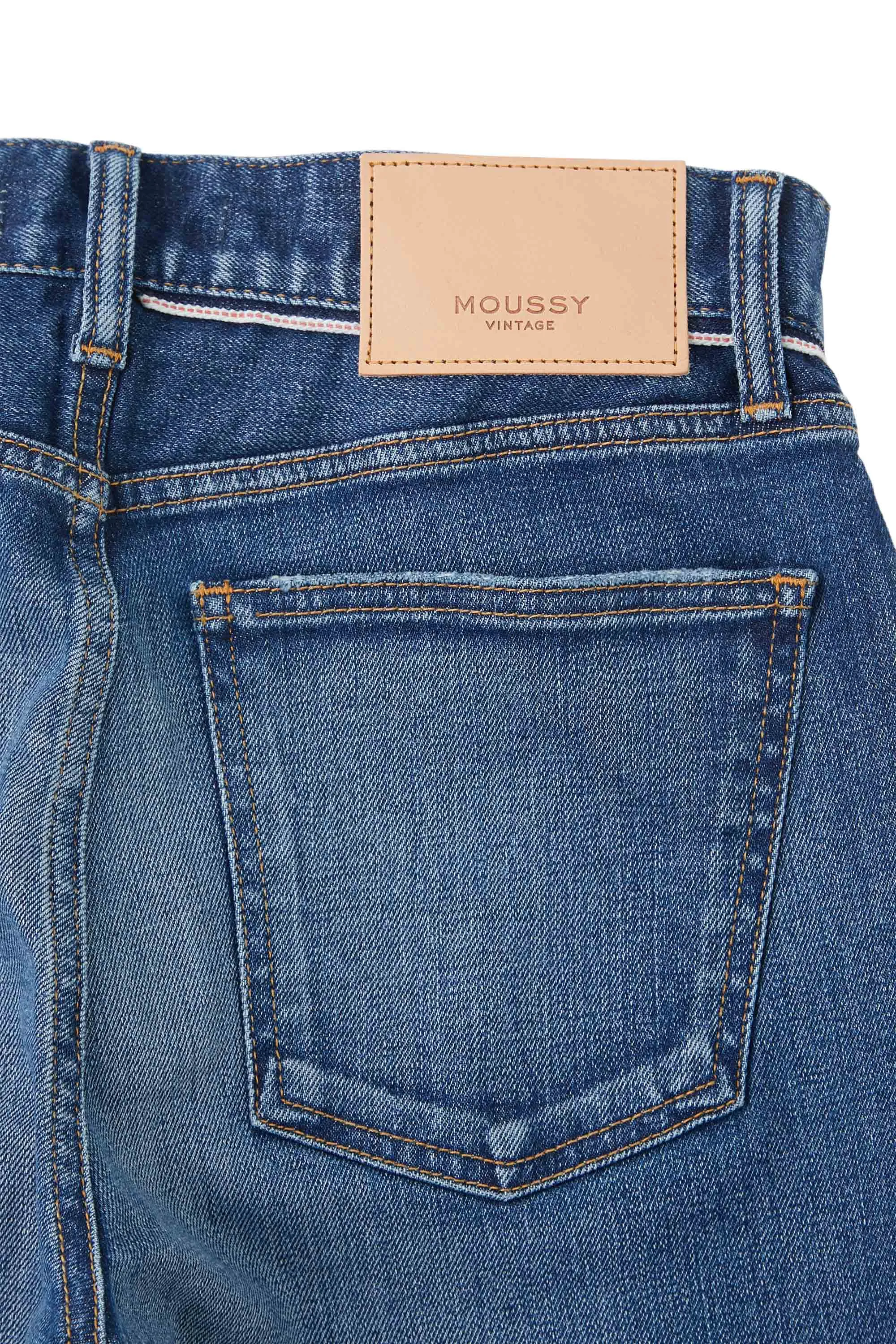 Moussy Denim Ballena Skinny High Rise in Blue