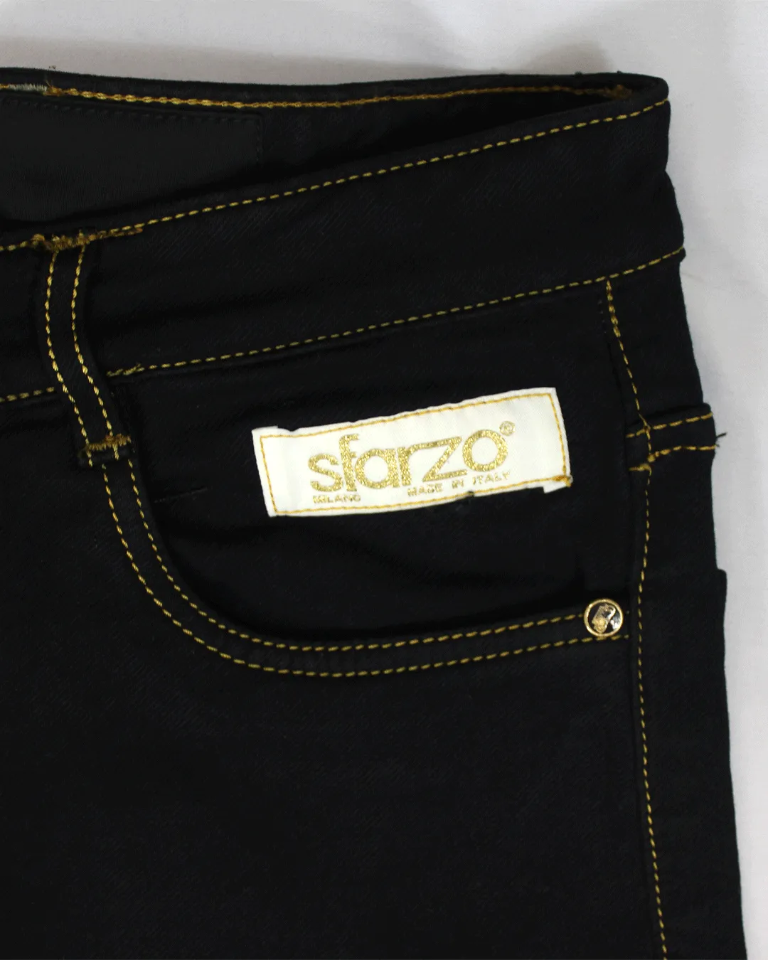 Sfarzo Couture Milano Italy - Sleek Black Skinny Jeans for Trendy Fashion