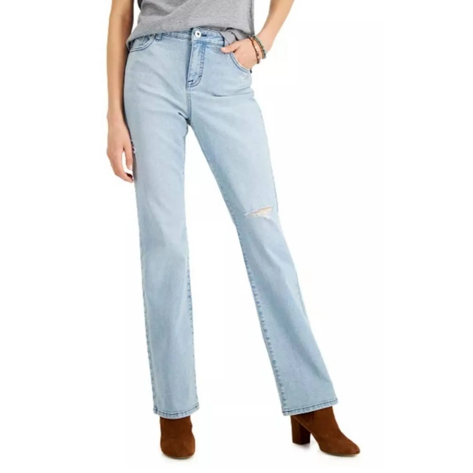 Style & Co Mid Rise Bootcut Jeans Heartland