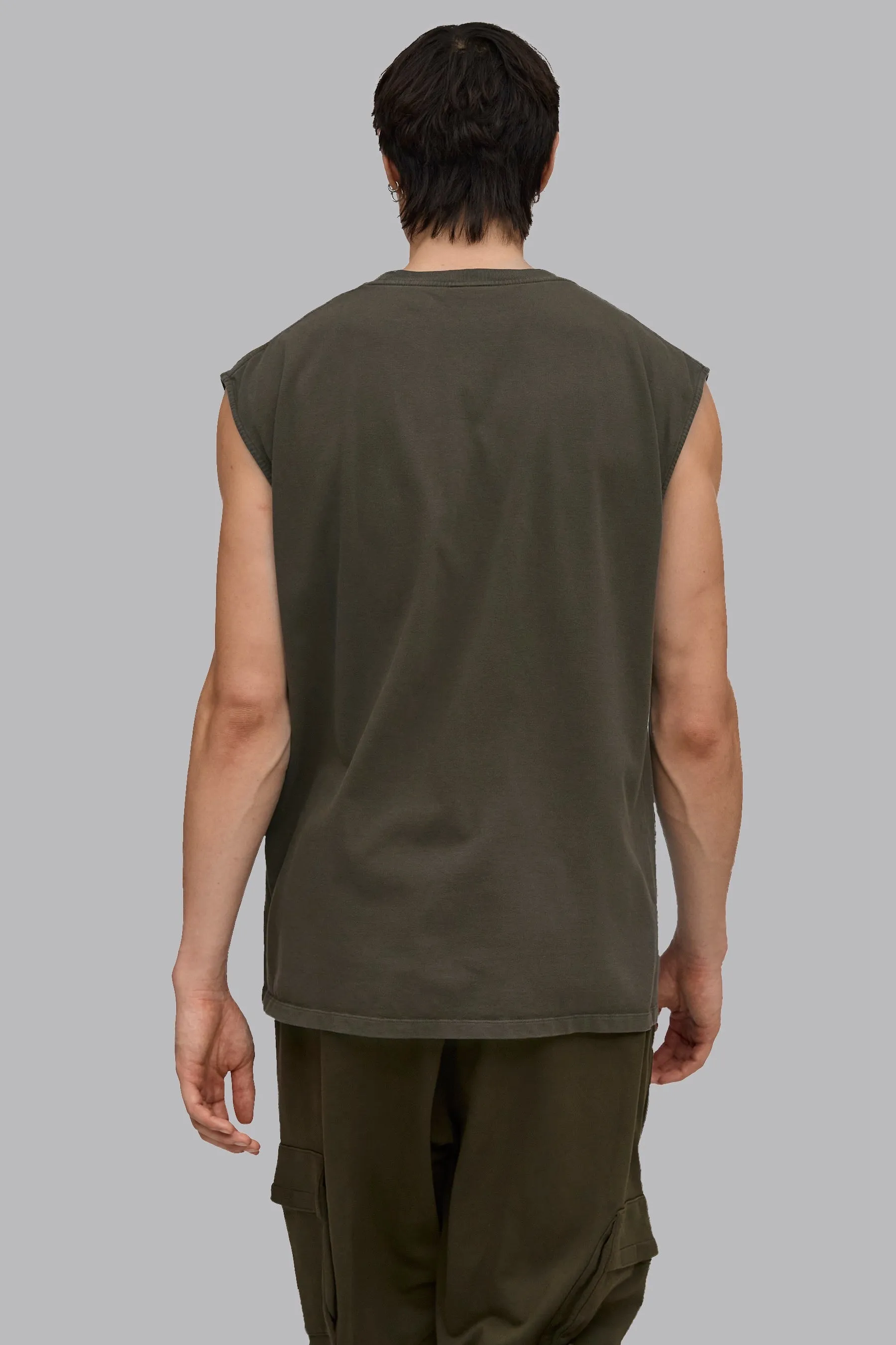 V_LYFE220 SLEEVELESS T-SHIRT - Khaki