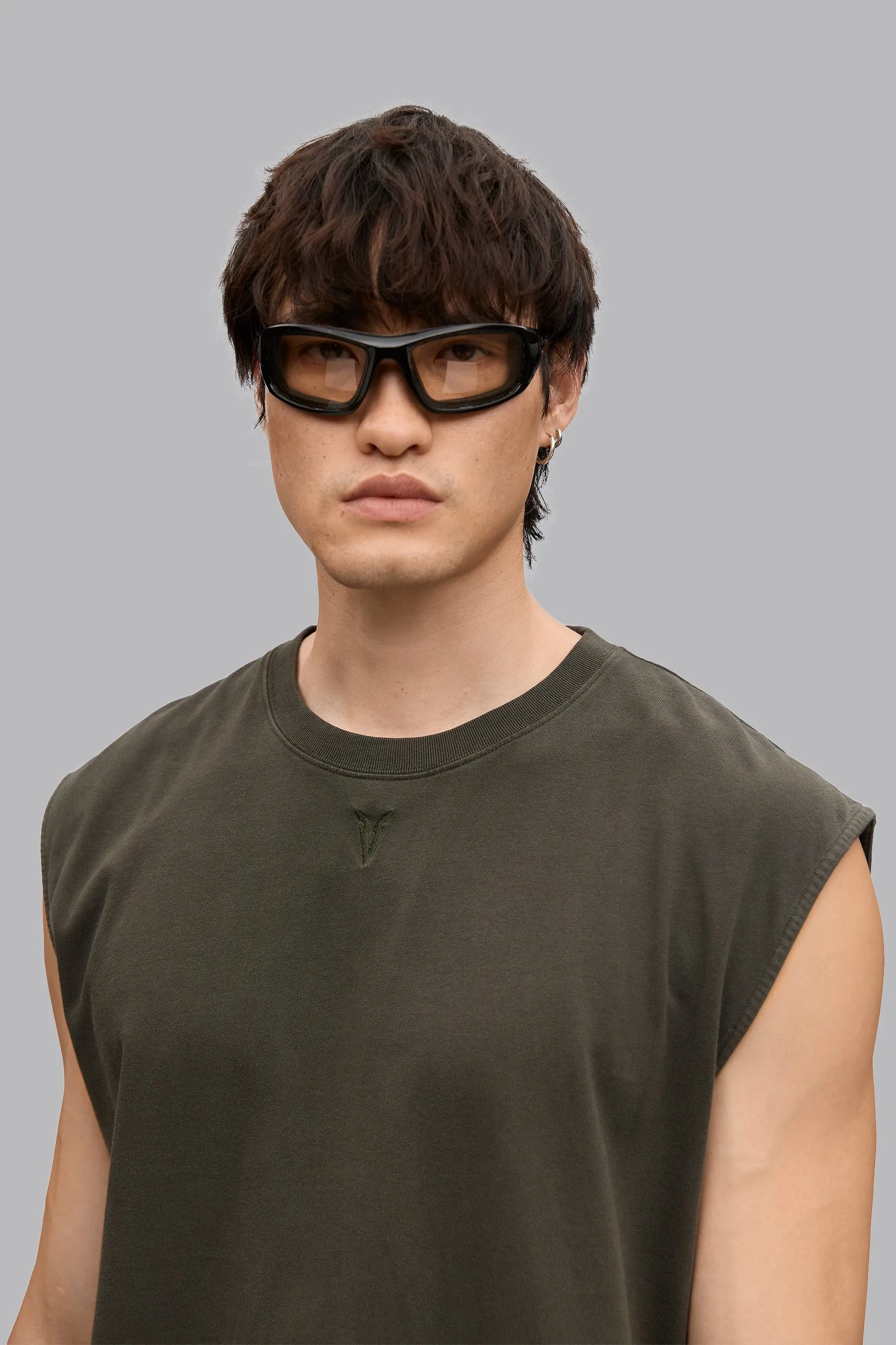 V_LYFE220 SLEEVELESS T-SHIRT - Khaki